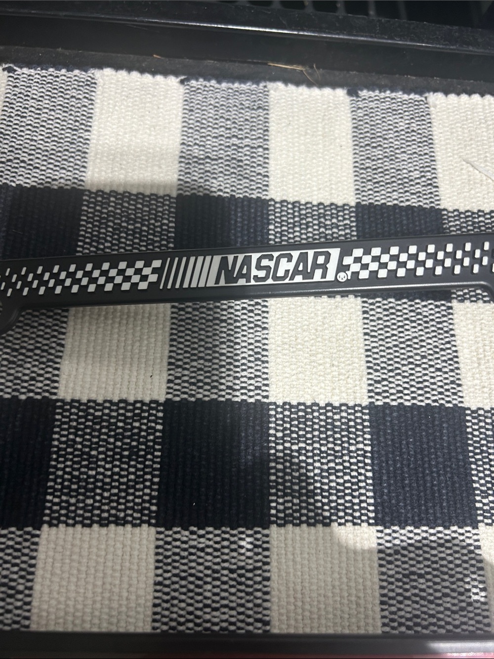 Nascar Black & Red #8 Racing License Plate Frame Insert - Picture 3 of 3